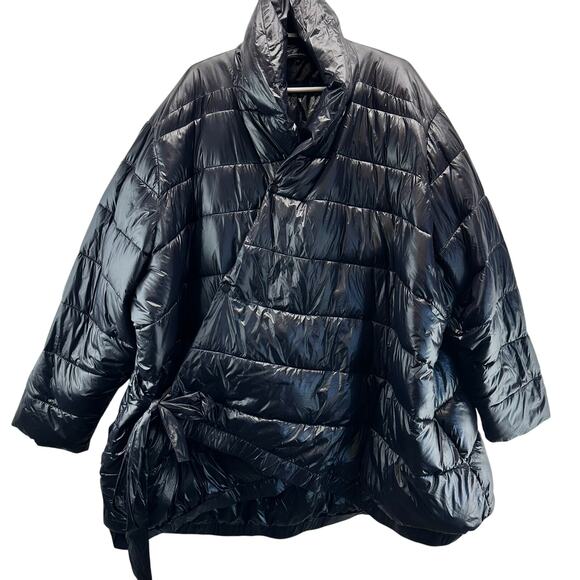 Universal Standard Black Kanda Puffer Coat Jacket womens size 6X - Picture 2 of 8